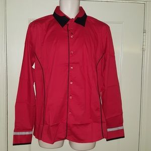 NWOT - Young Republic Red/Black Button-Down Shirt